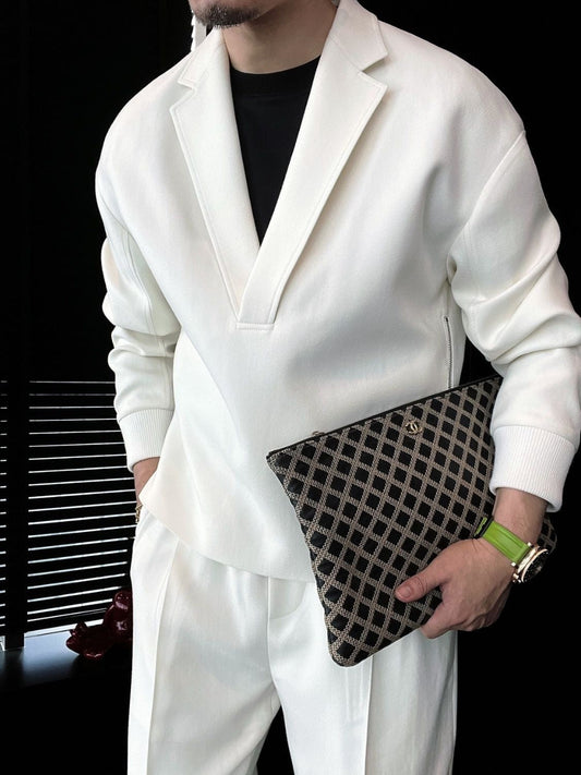 Style Meets Comfort — V-Neck Lounge Set for Every Moment